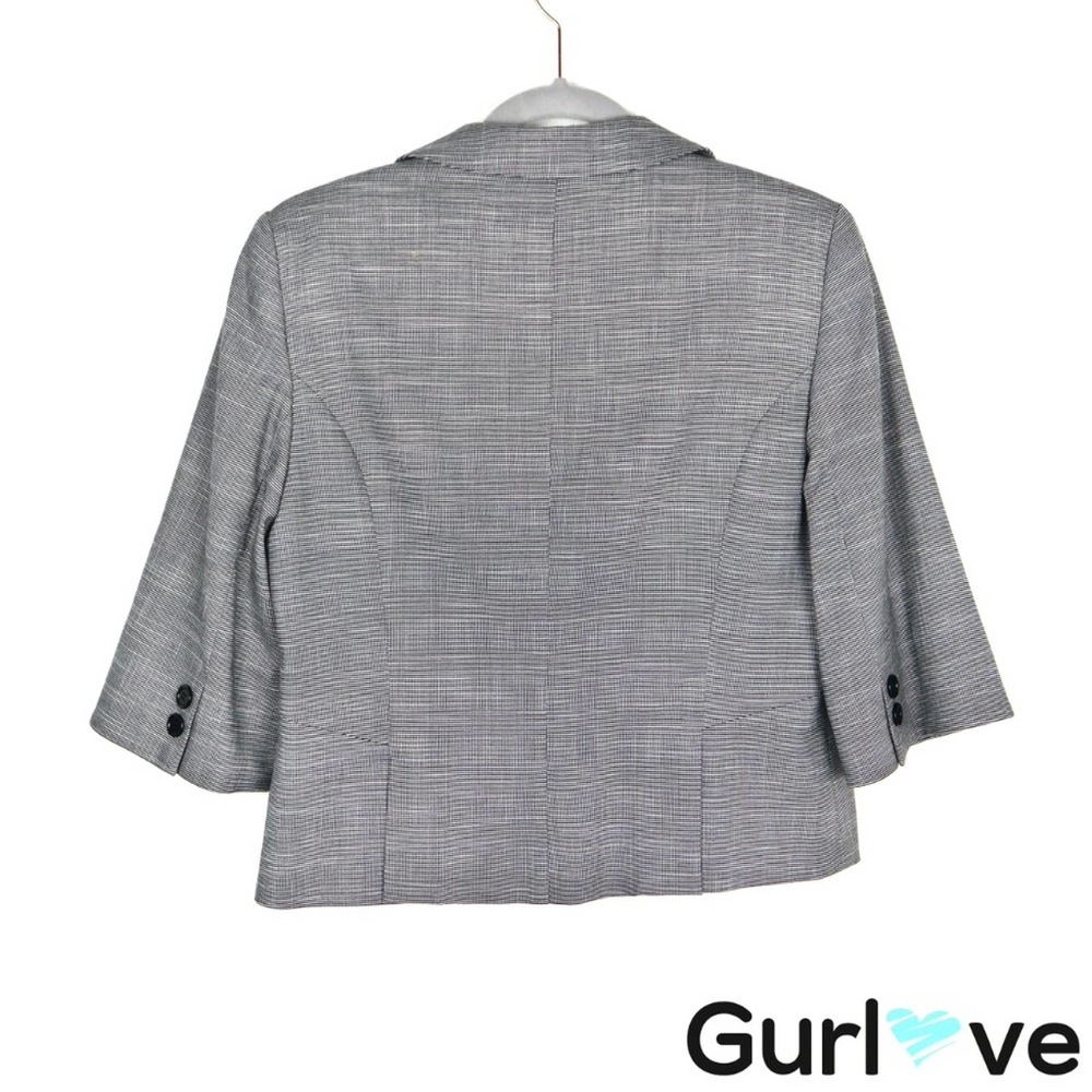 Louben Petite 8 Gray One Button Jacket - Picture 2 of 6